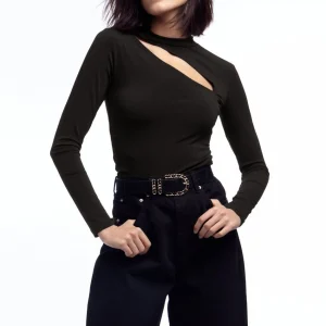 Gina Tricot Adelia Top Black vente luxe pas cher 6