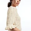 soldes en ligne Gina Tricot Sissi Knitted Sweater Lt Beige 8