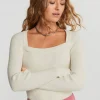 Gina Tricot Josie Knitted Sweater Warm White de garantie authentique 10