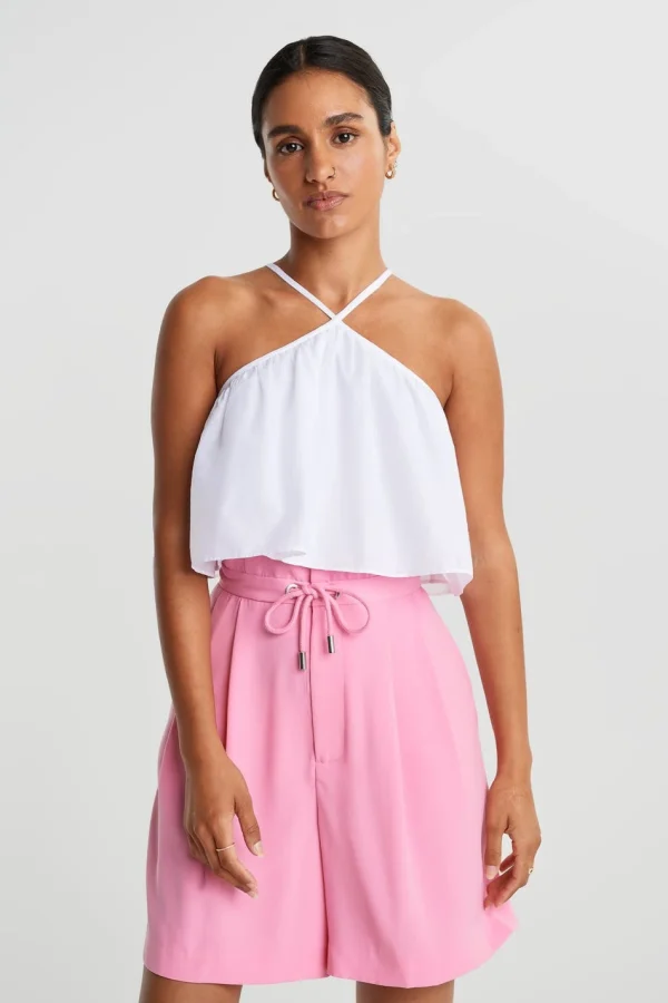 Prix très abordable Gina Tricot Delilah Cropped Singlet White 1