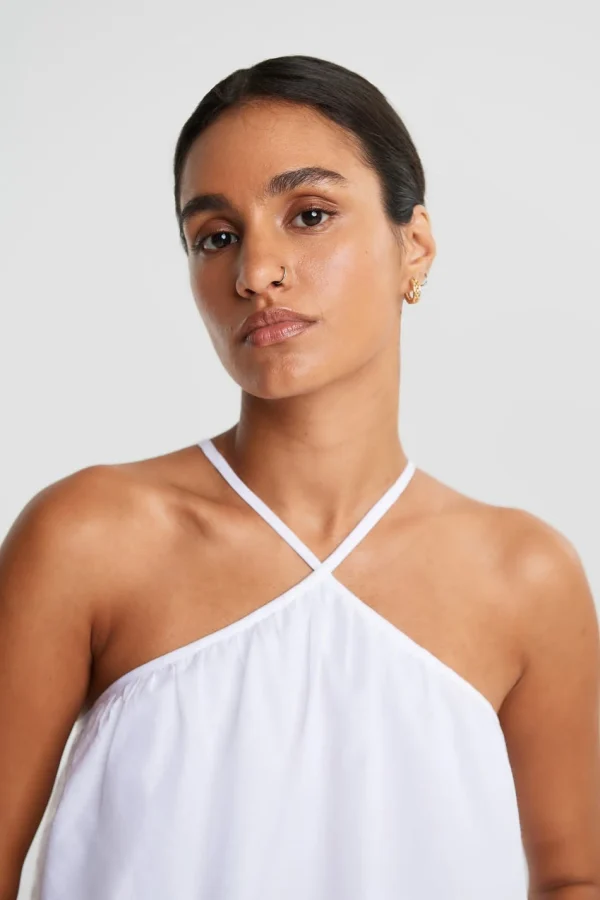 Prix très abordable Gina Tricot Delilah Cropped Singlet White 3