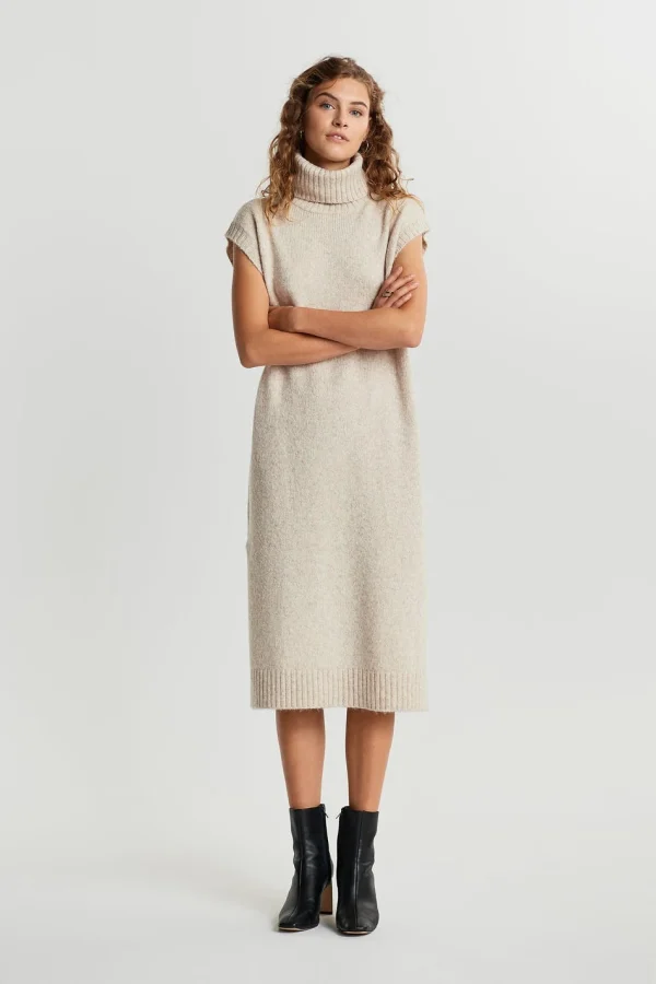 boutique Gina Tricot Lexi Knitted Vest Oat Melange 1