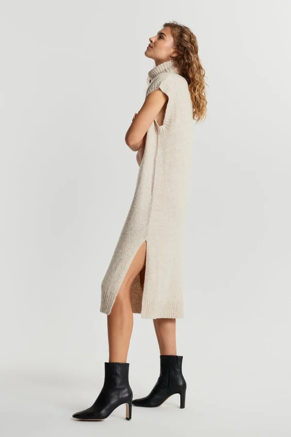 boutique Gina Tricot Lexi Knitted Vest Oat Melange 3