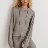 Gina Tricot Stina Rib Hoodie Soft Nougat grossiste en ligne 8
