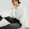 Gina Tricot Rosie Knitted Sweater Warm White ﻿soldes 10