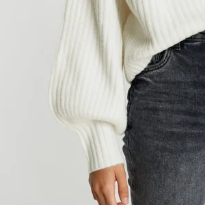 Gina Tricot Rosie Knitted Sweater Warm White ﻿soldes 6