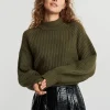 Gina Tricot Rosie Knitted Sweater Beech prix le plus bas 10