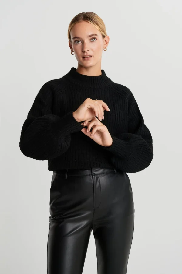 Authenticité garantie Gina Tricot Rosie Knitted Sweater Black 1