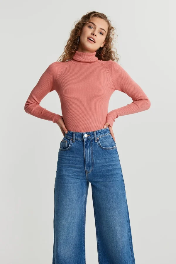 en vente Gina Tricot Sigrid Knitted Top Mauveglow 1