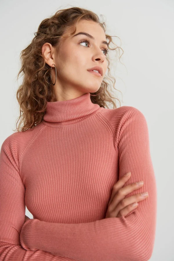 en vente Gina Tricot Sigrid Knitted Top Mauveglow 3