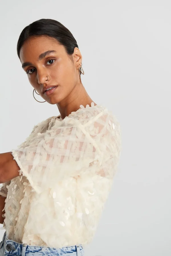 Gina Tricot Semin Top Beige soldes ligne 3