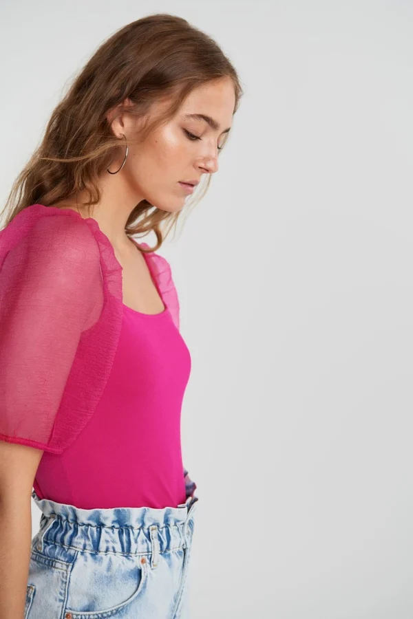 meilleur service Gina Tricot Melanie Top Pink 3
