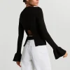 Gina Tricot Olivia Knitted Top Black boutique en ligne 8