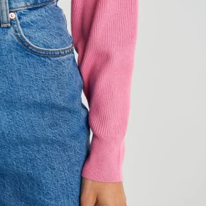 Gina Tricot Greta Knitted Sweater Begonia Pink marque pas cher en ligne 6