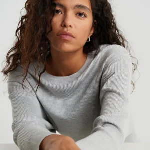 authentiques Gina Tricot Greta Knitted Sweater Lt Greymelange 6