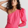 prix de gros Gina Tricot Taffeta One Shoulder Top Hot Pink 8