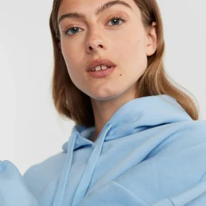Gina Tricot Basic Cropped Hood Powder Blue prix pas cher 6