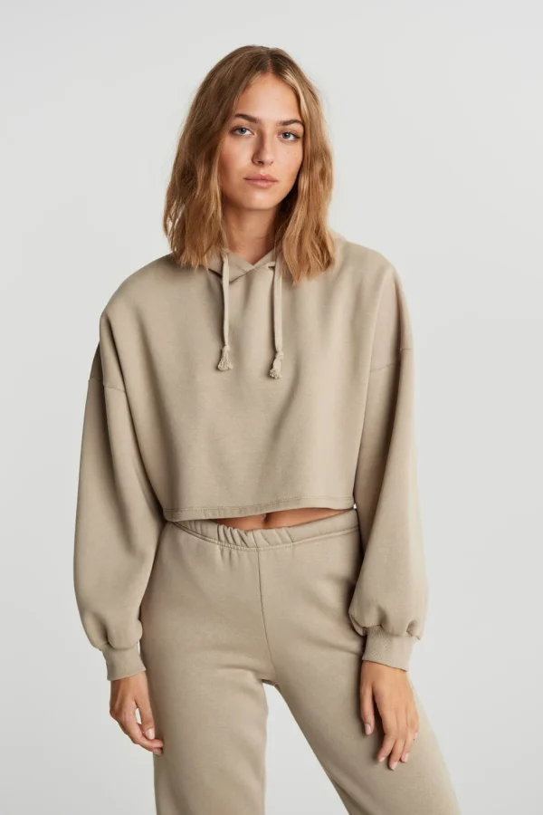 Gina Tricot Basic Cropped Hood Goat garantis authentique 1