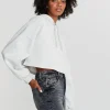 site pas cher Gina Tricot Basic Cropped Hood Lt Greymelange 10