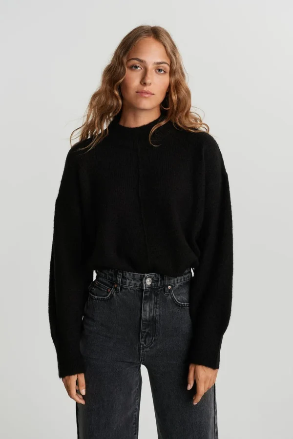 Gina Tricot Maggie Knitted Sweater Black online boutique 1