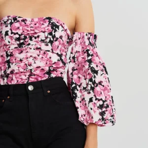 Gina Tricot Odette Off Shoulder Blouse Aop site pas cher 6